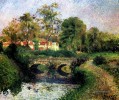 kleine Brücke auf der voisne osny 1883 Camille Pissarro